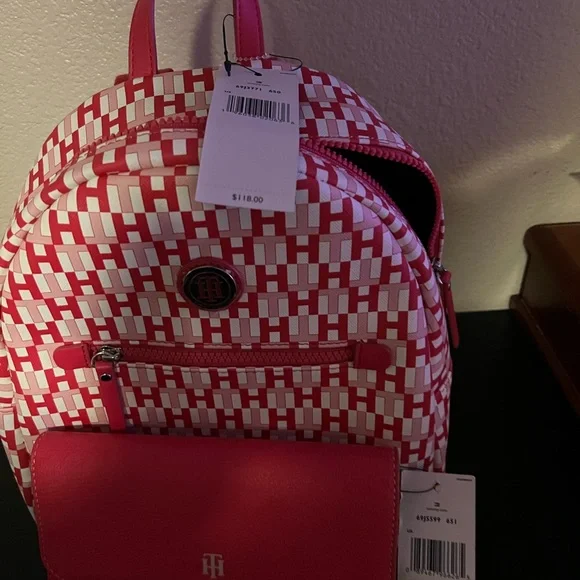 Brand New Tommy Hilfiger Backpack Purse with matching Wallet. Packed for play, class and everything in between ? Back to  main image 4